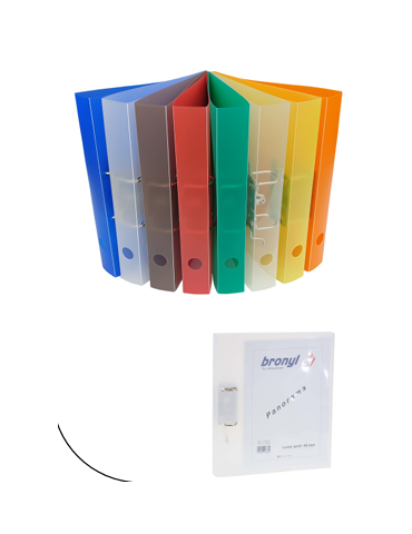 Classeur A4 Levier 45mm PP8 Tr. Assorti