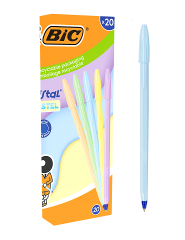 BIC Cristal Pastel Ball Pens x20 2