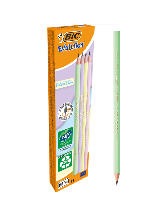 BIC Evolution Pastel grahite Box 12