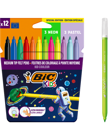 BIC® Kids Kid Couleur Cosmo Etui 12