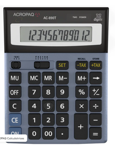 CALCULATRICE BUREAU AC-890t XL