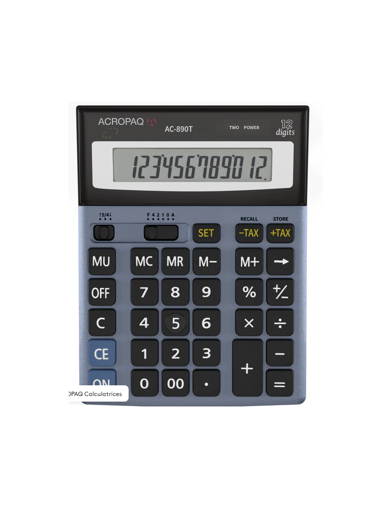 CALCULATRICE BUREAU AC-890t XL