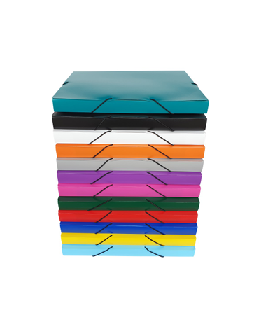 Elastobox A4 - Dos 25mm - PP5 Assorti