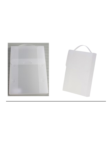 Valiesje A4 Vertikaal - Rug 50mm -  Tr. Wit