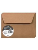 Paquet de 20 enveloppes Pollen C6 114x162, kraft