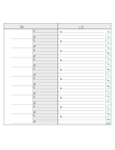 Carnet d'adresses Winner 8.6 x 15.8 cm - Couleurs assorties 2