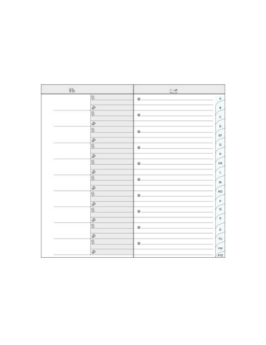 Carnet d'adresses Winner 8.6 x 15.8 cm - Couleurs assorties