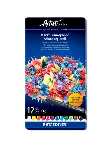 Mars Lumograph colour aquarell - set 12 couleurs