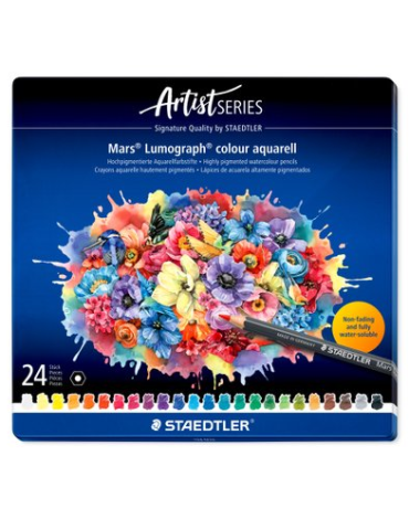Mars Lumograph colour aquarell - set 24 kleuren