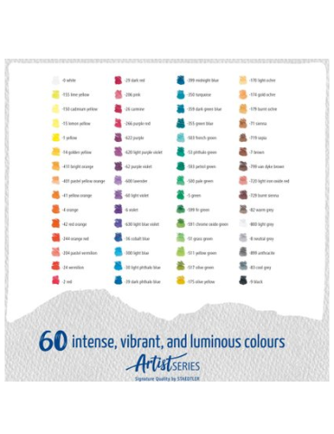 Mars Lumograph colour aquarell - set 60 kleuren 2