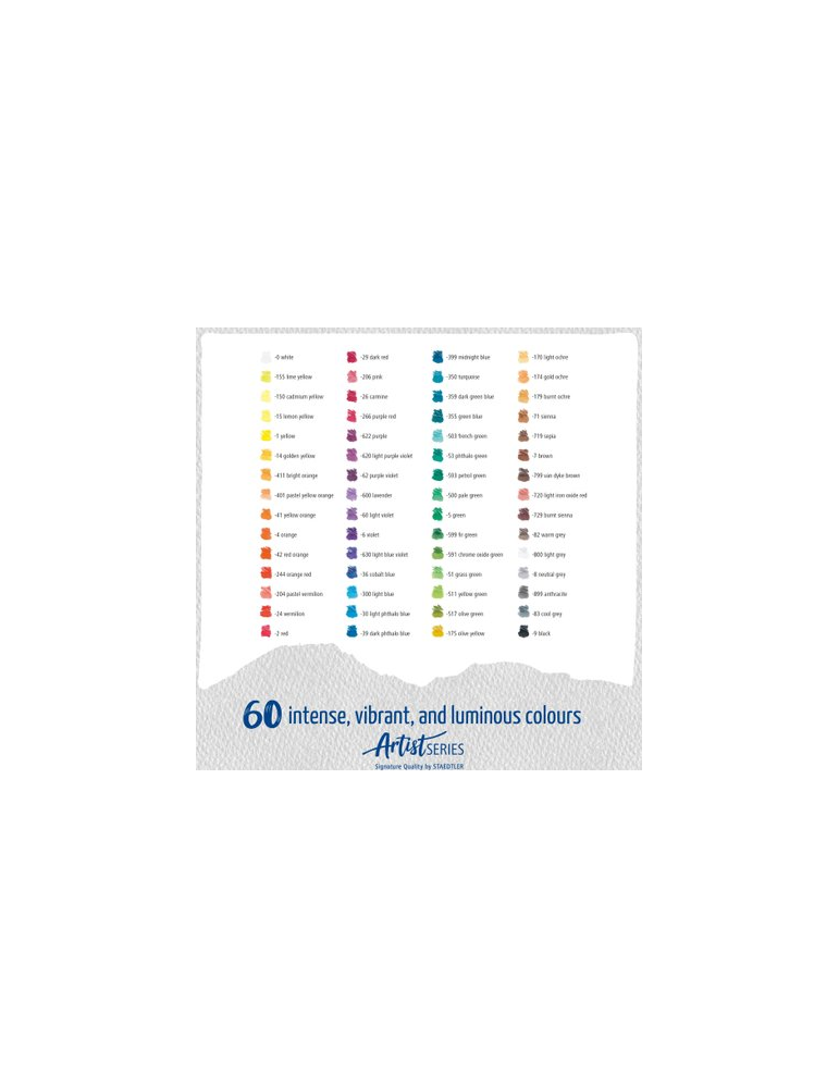 Mars Lumograph colour aquarell - set 60 kleuren