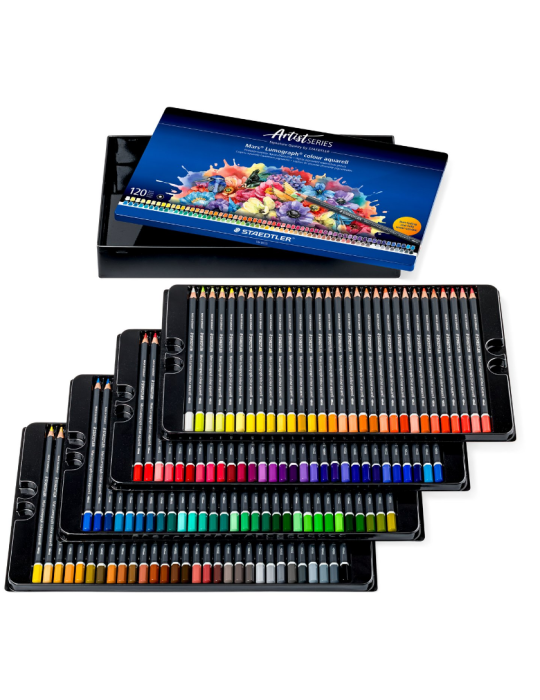 Mars Lumograph colour aquarell - set 120 kleuren