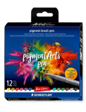 pigment brush pen - etui 12 st "basic colours"