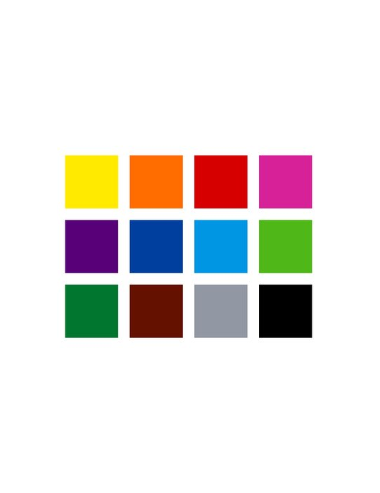 pigment brush pen - etui 12 st "basic colours"