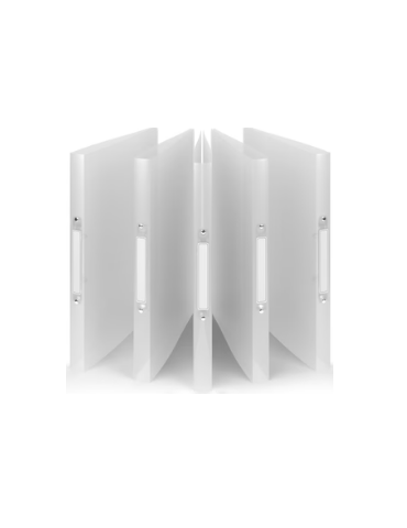 Classeur Transparent 5p  240x314mm 2anneaux 24mm