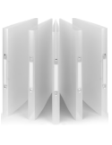 Classeur Transparent 5p  240x314mm 2anneaux 24mm