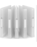 Classeur Transparent 5p  258x315 2anneaux 36mm