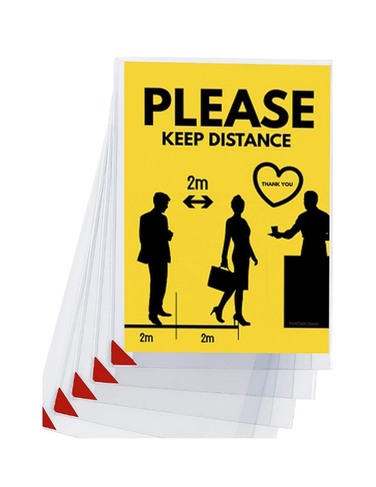 Djois Pack 5 Pochettes plastique A4 Adhésive Autocollante Kang easy cl