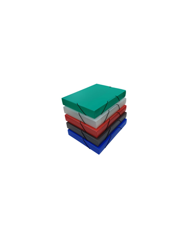 Elastobox A4 - Dos 40mm - PP8 Tr. Assorti