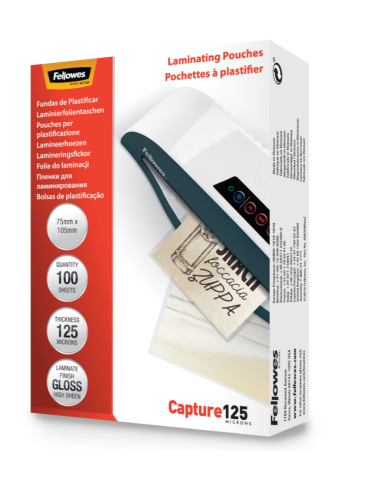 LAMINAT POUCH 75X105MM 125MIC 100PK