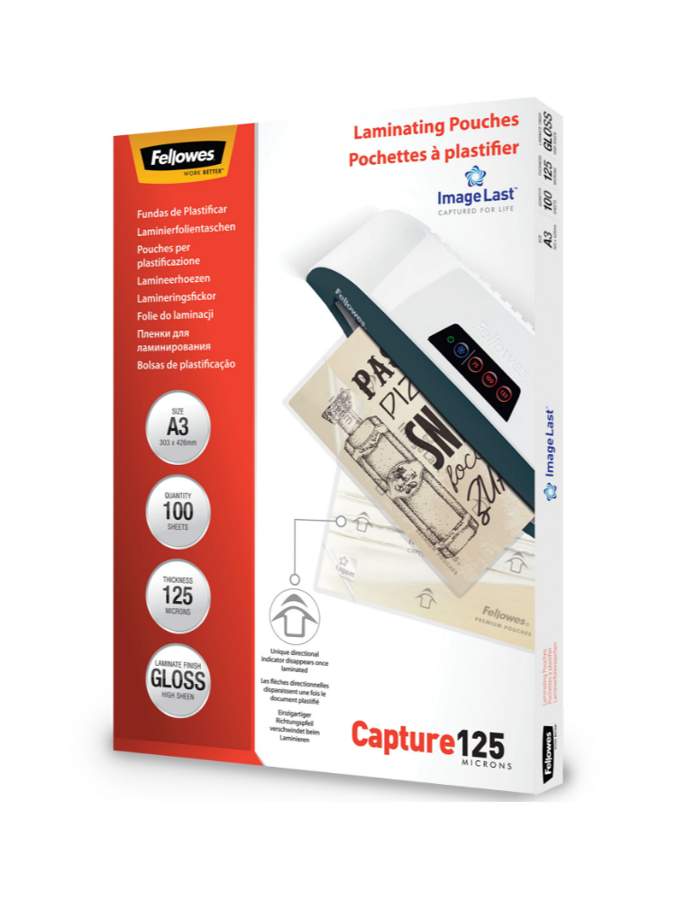 IL LAMINATING POUCH A3 125MIC 100PK