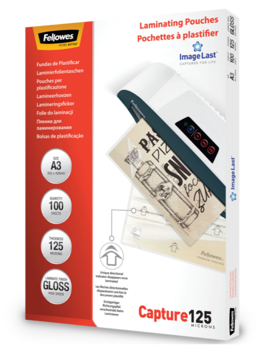IL LAMINATING POUCH A3 125MIC 100PK