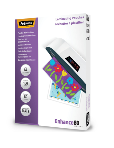 MATT LAMINAT POUCH A4 80MIC 100PK
