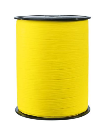 Bolduc bobine mat 250mx10mm, Jaune citron