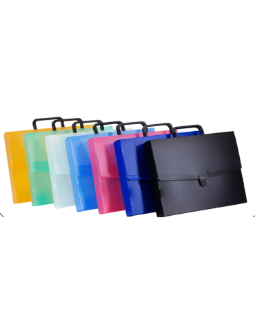 Valisette A4 - Dos 50mm - PP8 Tr. Assorti