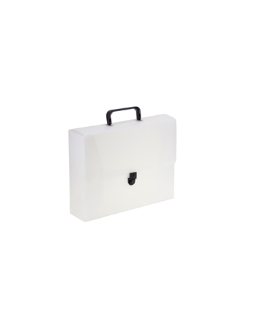 Valisette A4 - Dos 80mm - PP8 Tr. Blanc