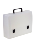 Valisette A4 - Dos 100mm - PP8 Tr. Blanc