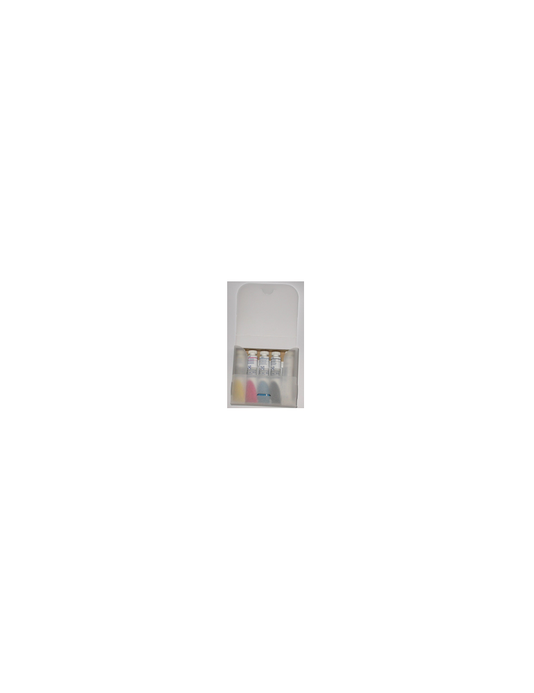 Box pour gouache tubes 75x115x25mm  Tr. Blanc