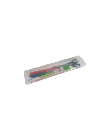 Box voor schrijfgerief PP8 Lines Kristal