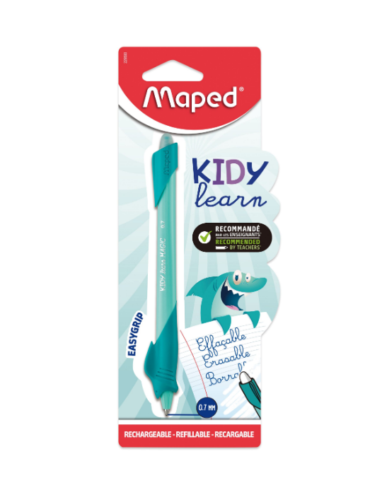 STYLO EFFAÇABLE KIDY LEARN MAGIC SHARK ENCRE BLEUE X1 BLISSER