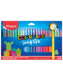 24 feutres LONG LIFE 2.0, en pochette carton