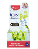 1 x Stylo d'apprentissage effaçable bleu KIDY LEARN, caméléon, en prés