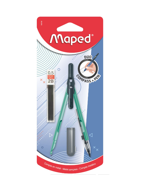 Compas pen, mine automatique, en blister