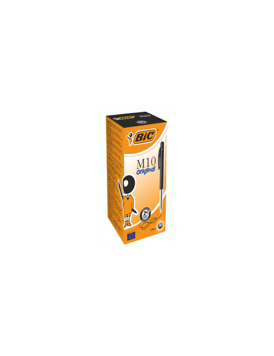 Box 50 BIC® M10® Medium : noir/zwart