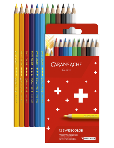 SWISSCOLOR CARTON CRAYONS PERM 12 pces