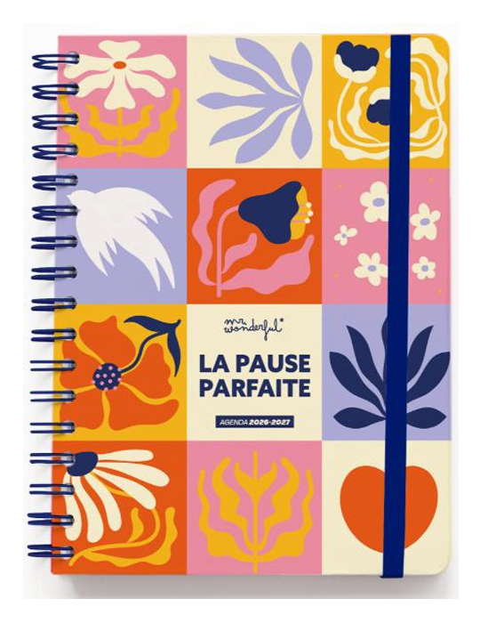 Agenda Mr. Wonderful petit format 2026-27 Journalier La pause parfaite