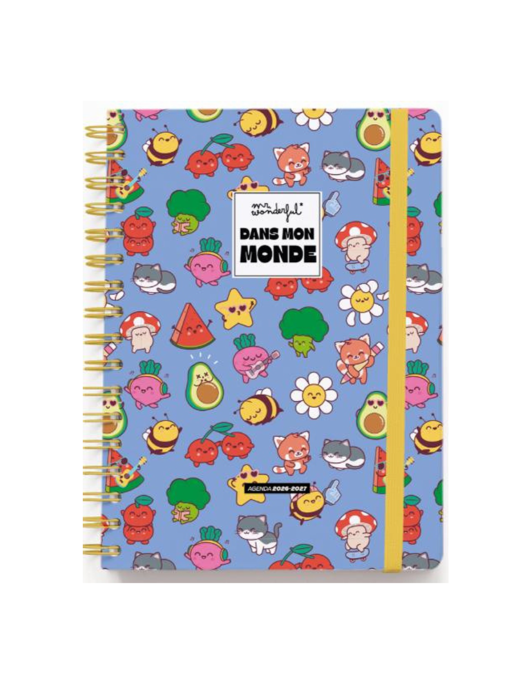 Agenda Mr. Wonderful 2026-27 Journalier - Dans mon monde