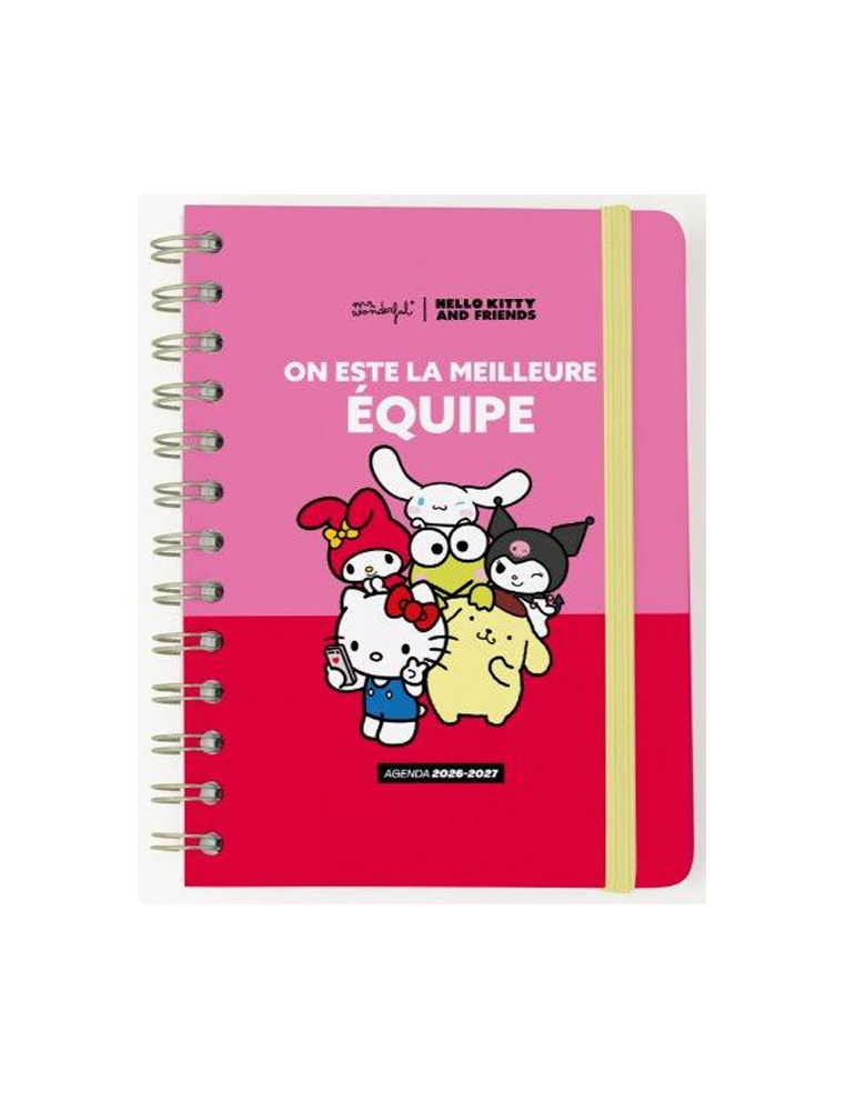 Agenda 2026-27 Hello Kitty & Friends x Mr. Wonderful Journalier On est