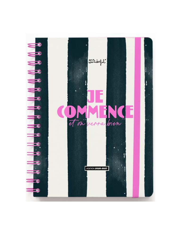 Agenda Mr. Wonderful 2026-27 Hebdomadaire Jecommenceet on verra bien