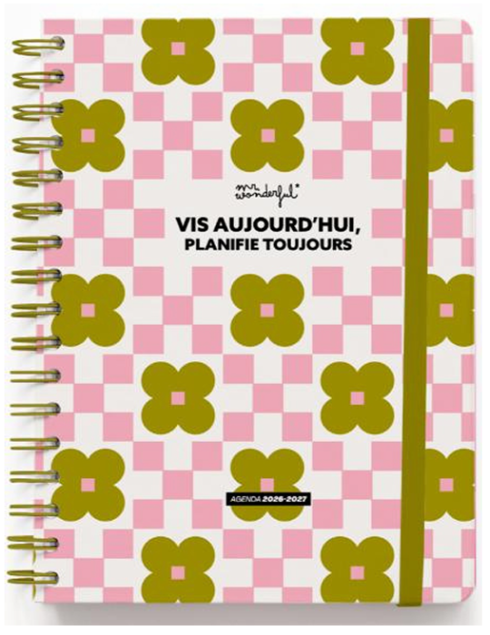 Agenda Mr. Wonderful 2026-27 Hebdomadaire Vis aujourd’hui, planifie to