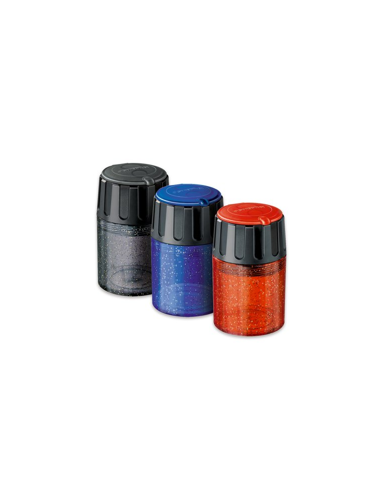 taille-crayon boîtier plast., 2 trous, 3 couleurs