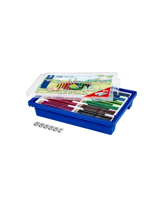 Noris colour driekantig kleurpotlood - display 288 st