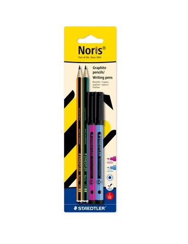 Blister 2 crayon Noris et 2 Noris writing pen trend 1