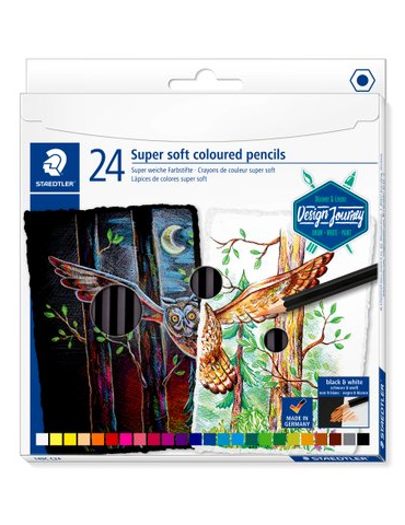 super soft crayon de couleur - set 24 pc DJ