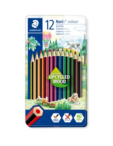 Noris colour kleurpotlood - metalen etui 12 st