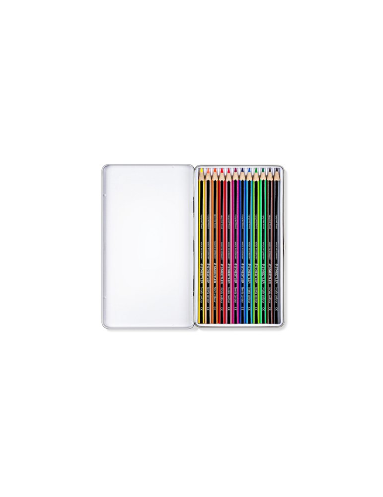 Noris colour kleurpotlood - metalen etui 12 st
